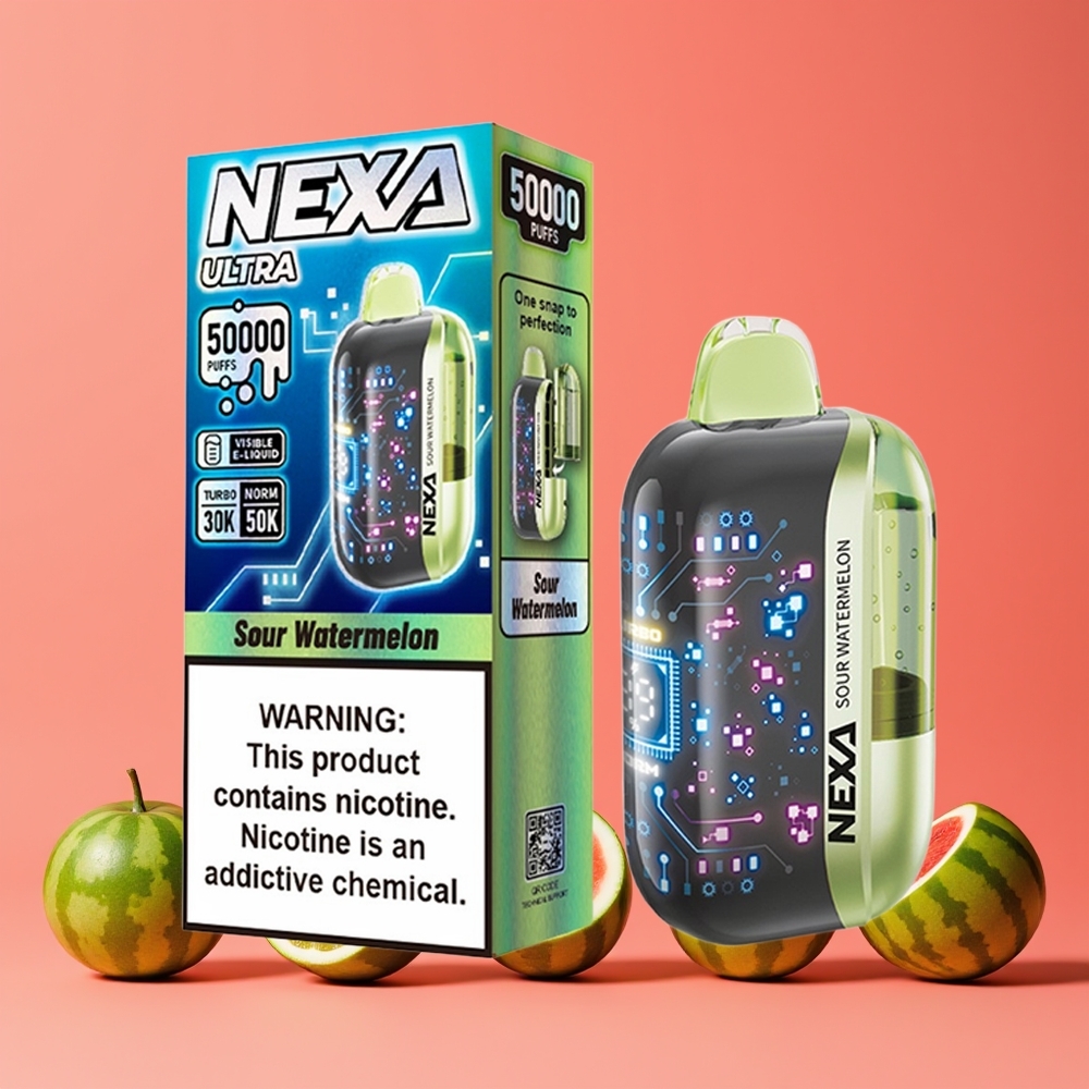 Aigre-Doux Pastèque NEXA Ultra 50000 Puffs Belgique Grossiste 20ml 5 Nicotine