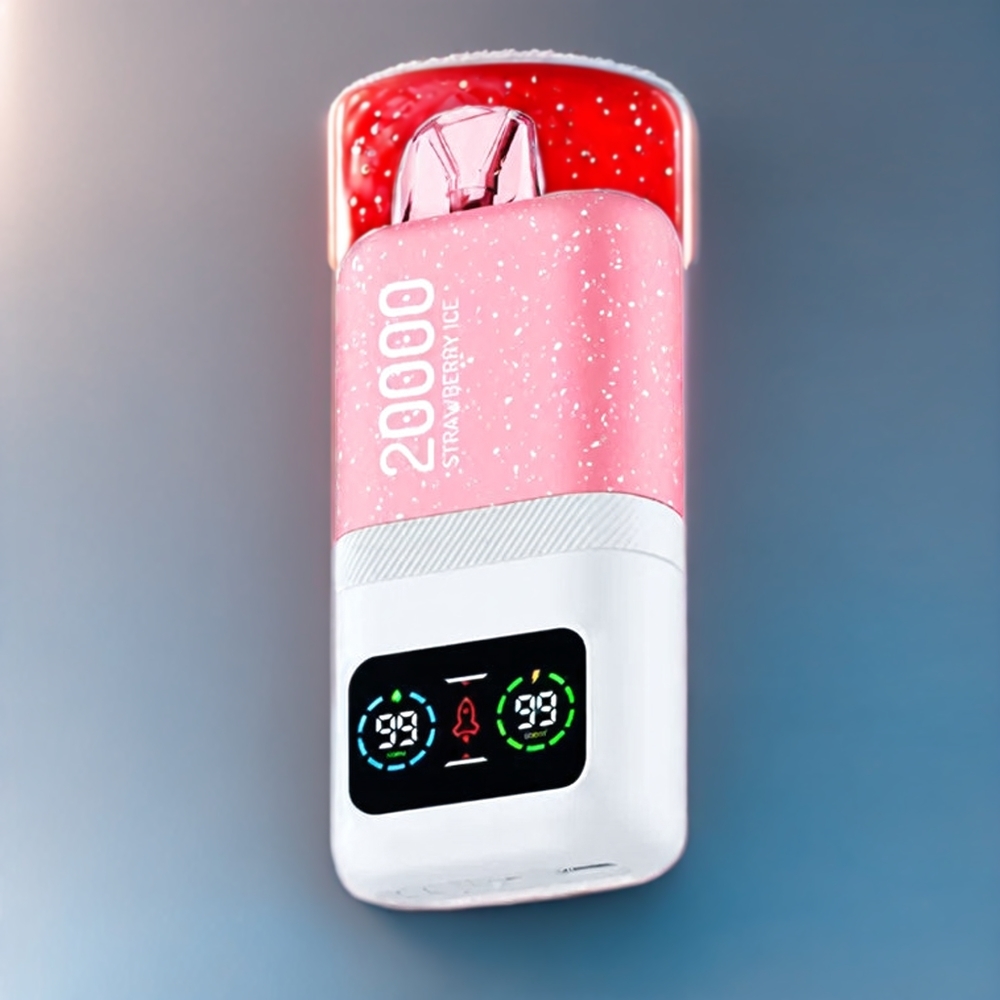 Aivono AIM MAGIC Belgique Grossiste 20000 Puffs 5 Nicotine LCD Display Fraise Glace
