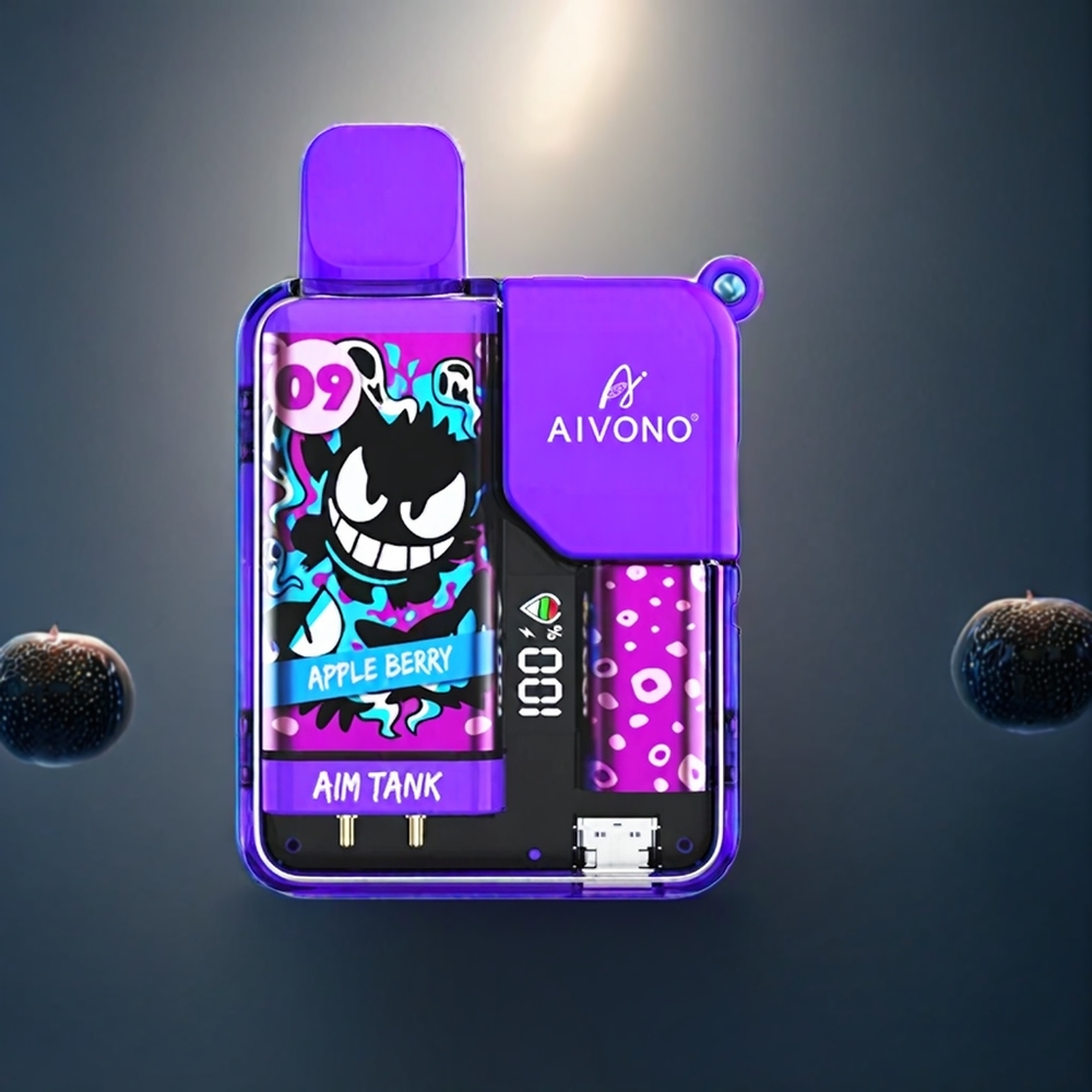 Aivono AIM-TANK 9500 Puffs Belgique Grossiste 18ml E-liquide Pomme Baies 650mAh