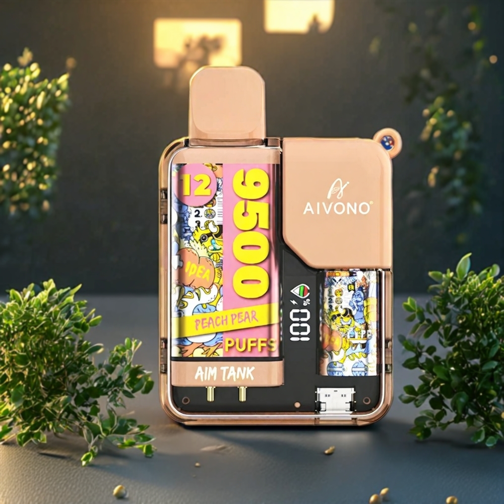 Aivono AIM-TANK Belgique Grossiste 9500 Puffs 18ml Pêche Poire Vape