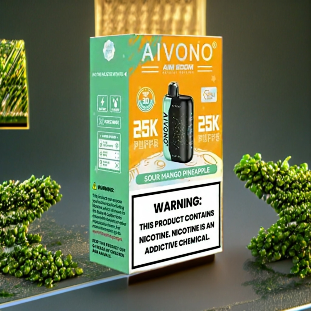 Aivono Aim Boom Belgique Grossiste 25000 Puffs 5 Type-C Mangue Acidulée Ananas