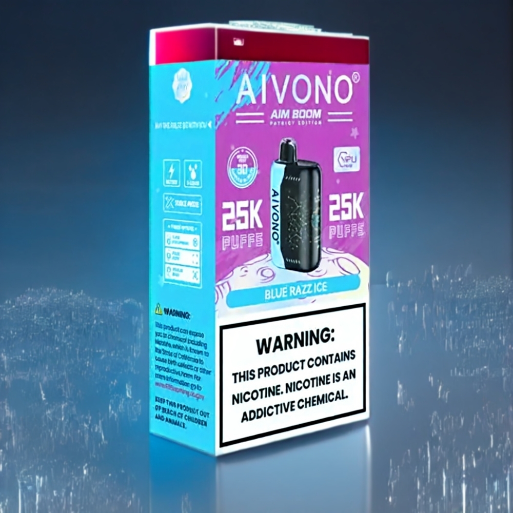 Aivono Aim Boom Belgique Grossiste 25000 Puffs 650mAh Bleu Framboise Glacée