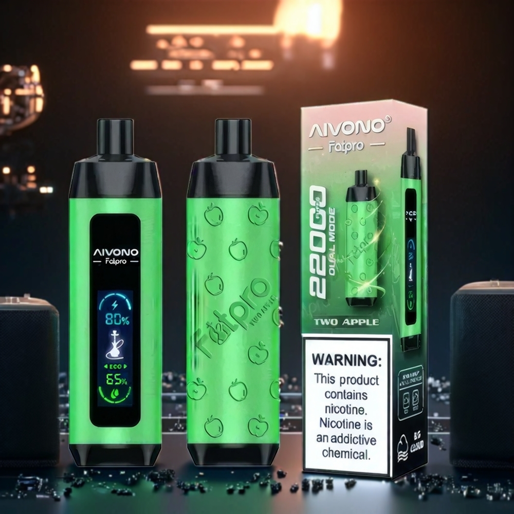 Aivono Aim Fatpro Belgique Grossiste Deux Pommes 22000 Puffs 28ml 5 Nicotine