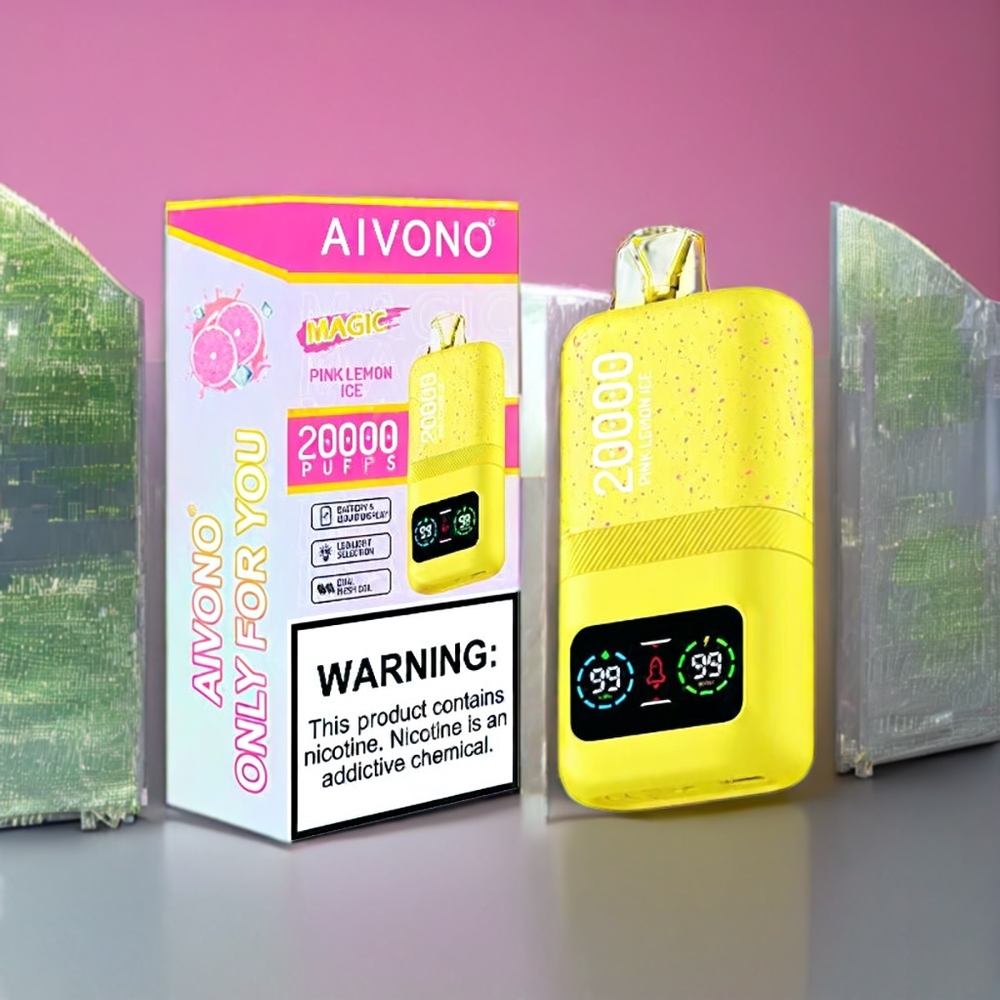 Aivono Aim Magic 20000 Puffs Belgique Grossiste 26ml E-liquide et Batterie 600mAh Pink Lemon Ice