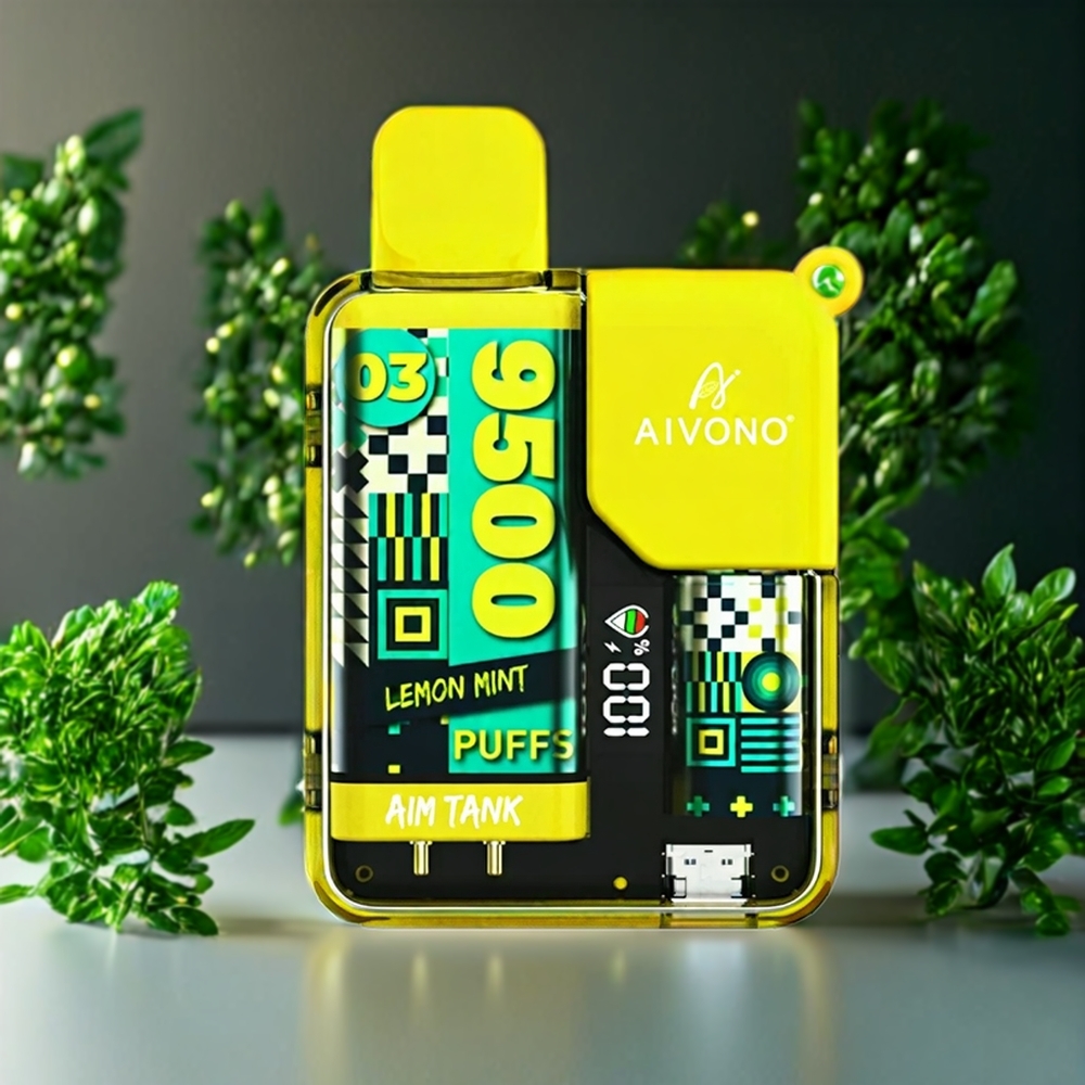 Aivono Aim Tank 9500 Puffs Belgique Grossiste 18ml 650mAh Citron Menthe