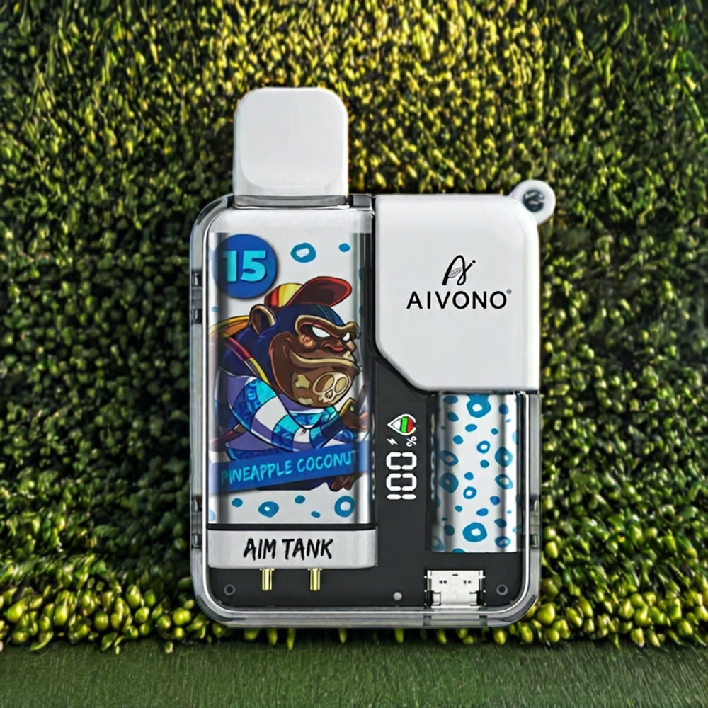 Aivono Aim Tank Grossiste Belgique 9500 Puffs 18ml Ananas Noix de Coco