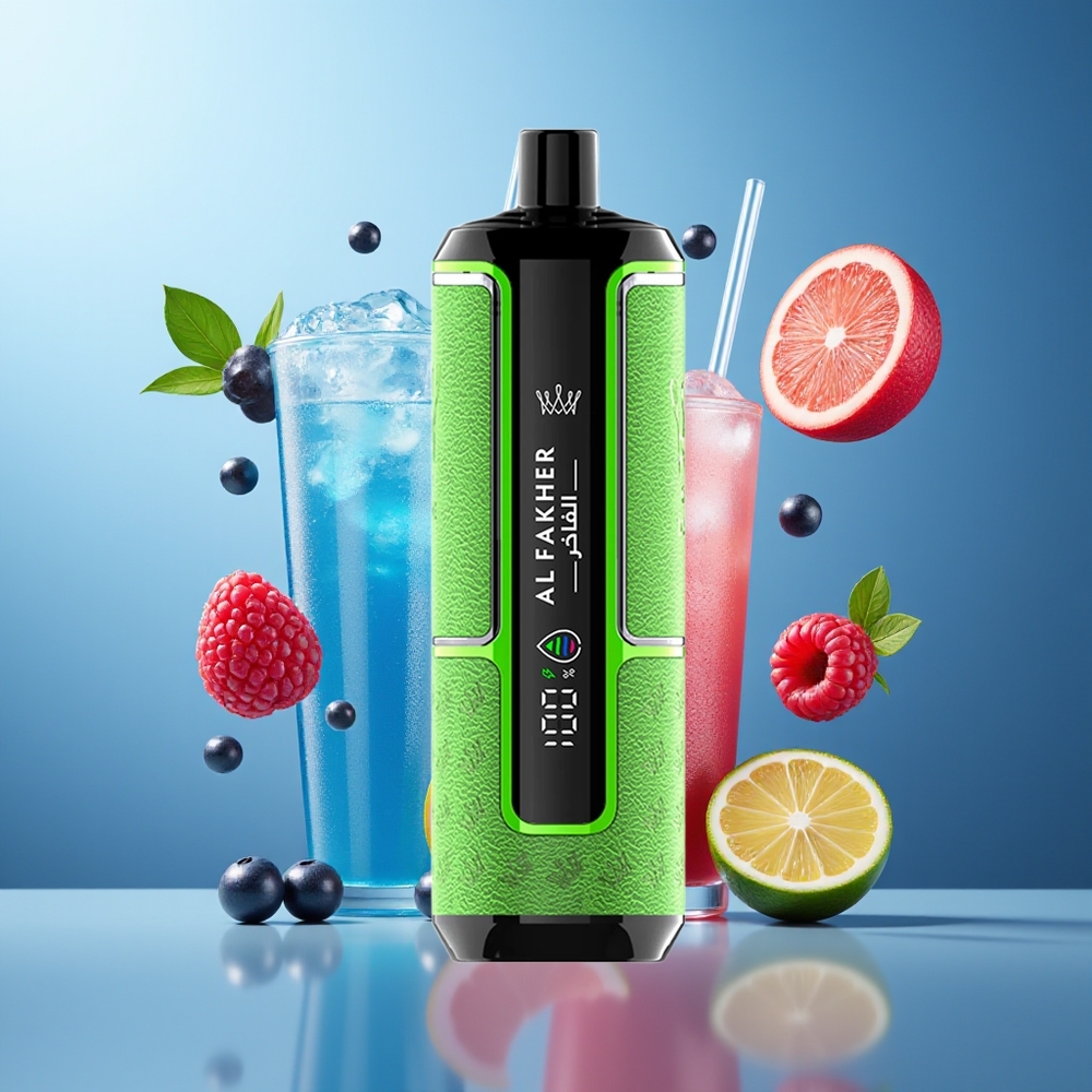 Al Fakher Crown Bar 15K Hypermax Belgique Grossiste Bleu Framboise Citron 22ml