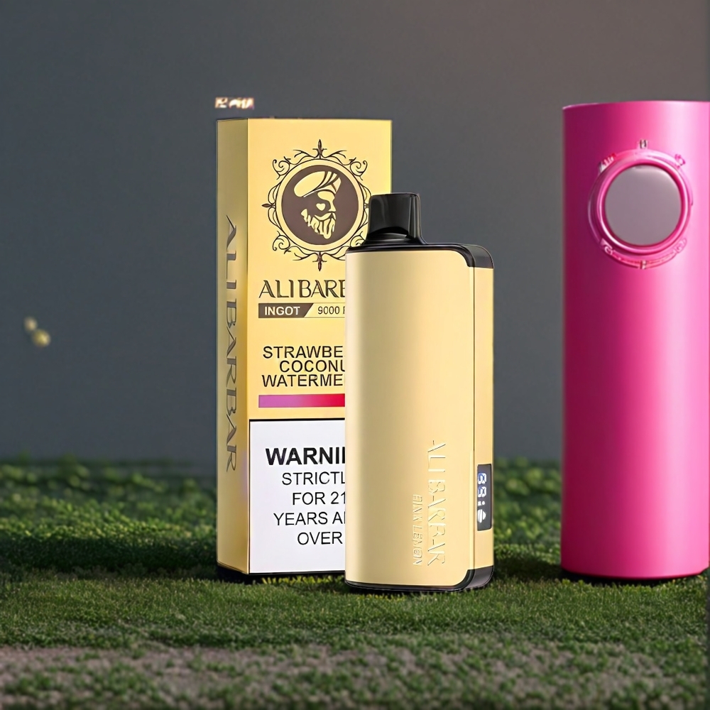 Alibarbar Ingot 9000 Puffs Vape Citron Rose Belgique Grossiste 22ml 2350mah