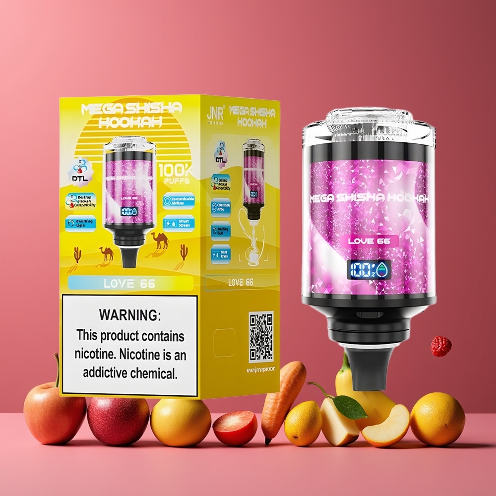 Amour 66 JNR Mega Shisha Hookah 100K Compatibilité Bureau Belgique Grossiste 100000 Puffs 2200mAh
