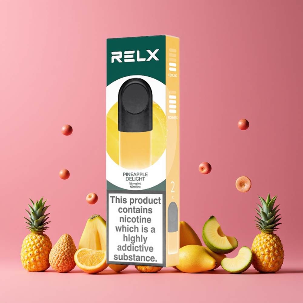 Ananas Délices RELX Pod Pro 2 Bouches Belgique Grossiste Expérience Ultra Douce  Résistance Optimisée