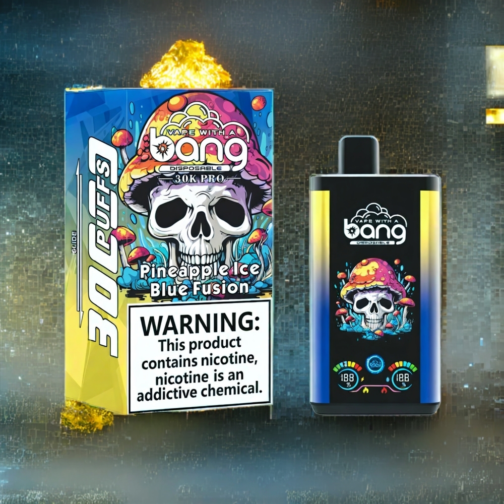 Ananas Glace  Bleu Fusion Bang 30K Pro 30000 Puffs 36ml Belgique Grossiste
