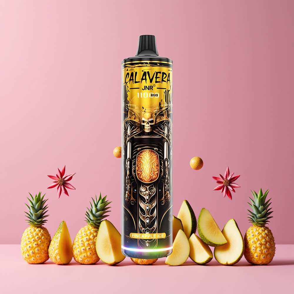Ananas Glace JNR Calavera 11000 Puffs Belgique Grossiste 21ml 10ohm Mesh
