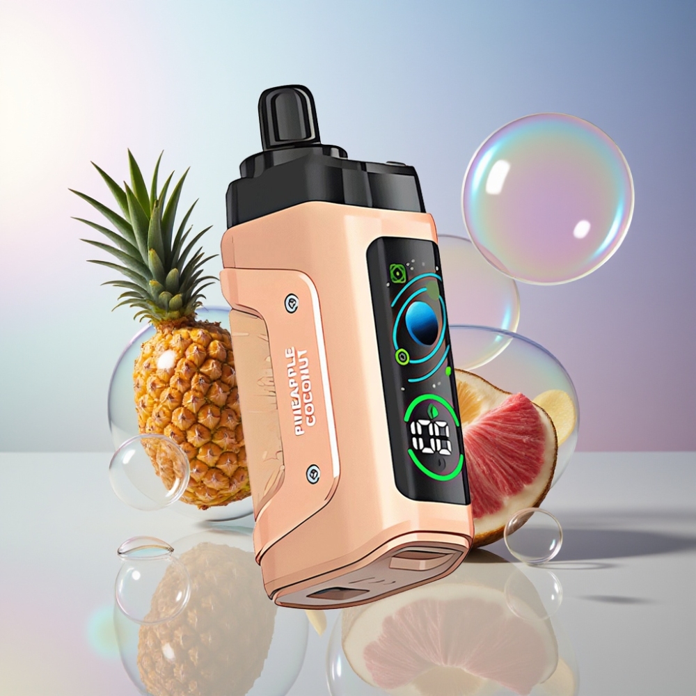Ananas Noix de Coco Razz Bar 45000 Puffs Belgique Grossiste Type-C Rechargeable