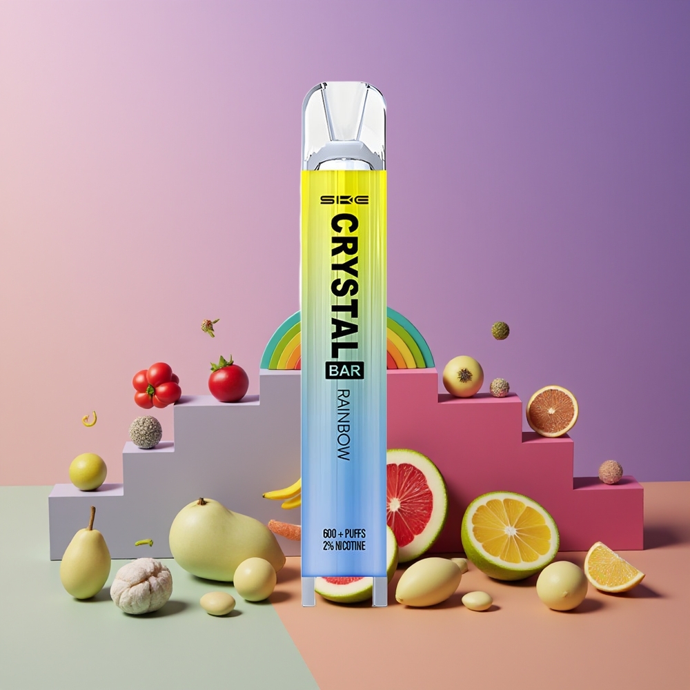 Arc-en-Ciel SKE Crystal Bar 600 Puffs Belgique Grossiste 2 500mAh