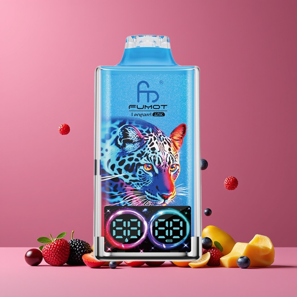 Baies Mixtes Fumot Leopard 40000 Puffs Belgique Grossiste 5 Nicotine Dual Mesh