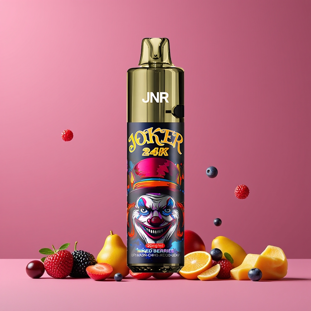 Baies Mixtes JNR Joker 24000 Puffs Bouffées Belgique Grossiste 2 Nicotine Type-C Charging