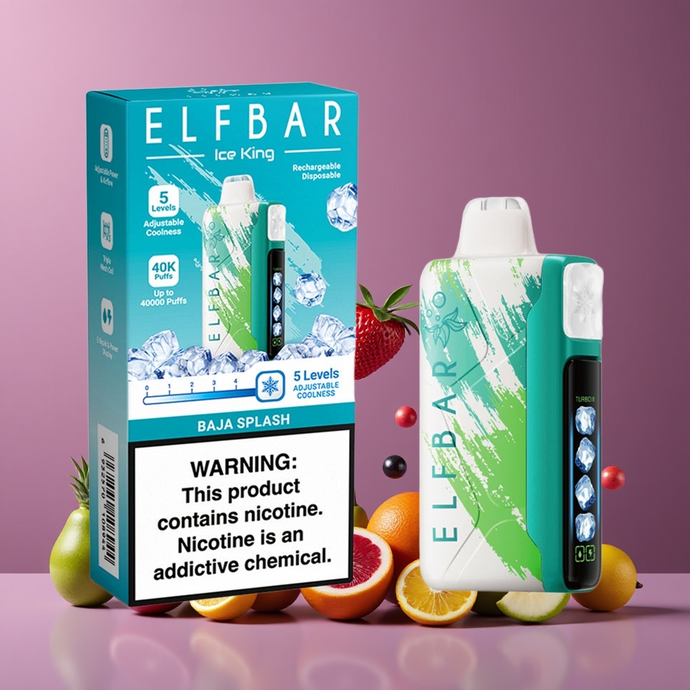 Baja Splash ELF BAR Ice King 40000 Puffs Belgique Grossiste 20ml 5 Nicotine