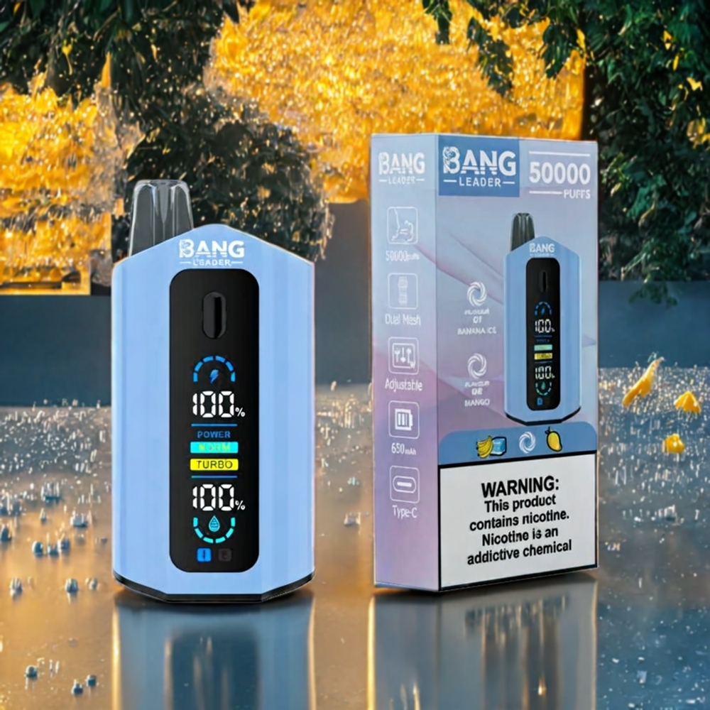 Banane Glace Mangue Bang Leader 50000 Puffs Belgique Grossiste 13400mAh 36ml