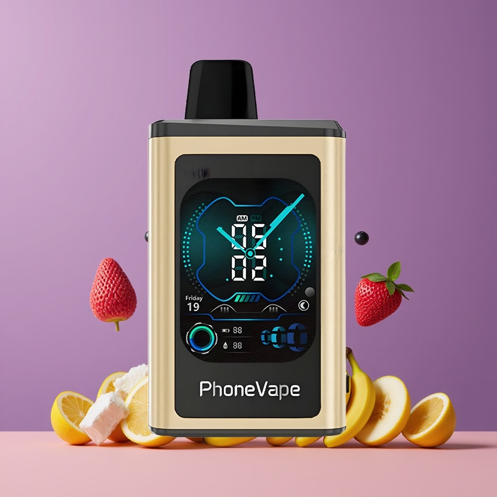 Banane Glacée JNR PhoneVape 30000 bouffées Belgique Grossiste Turbo Mode 5