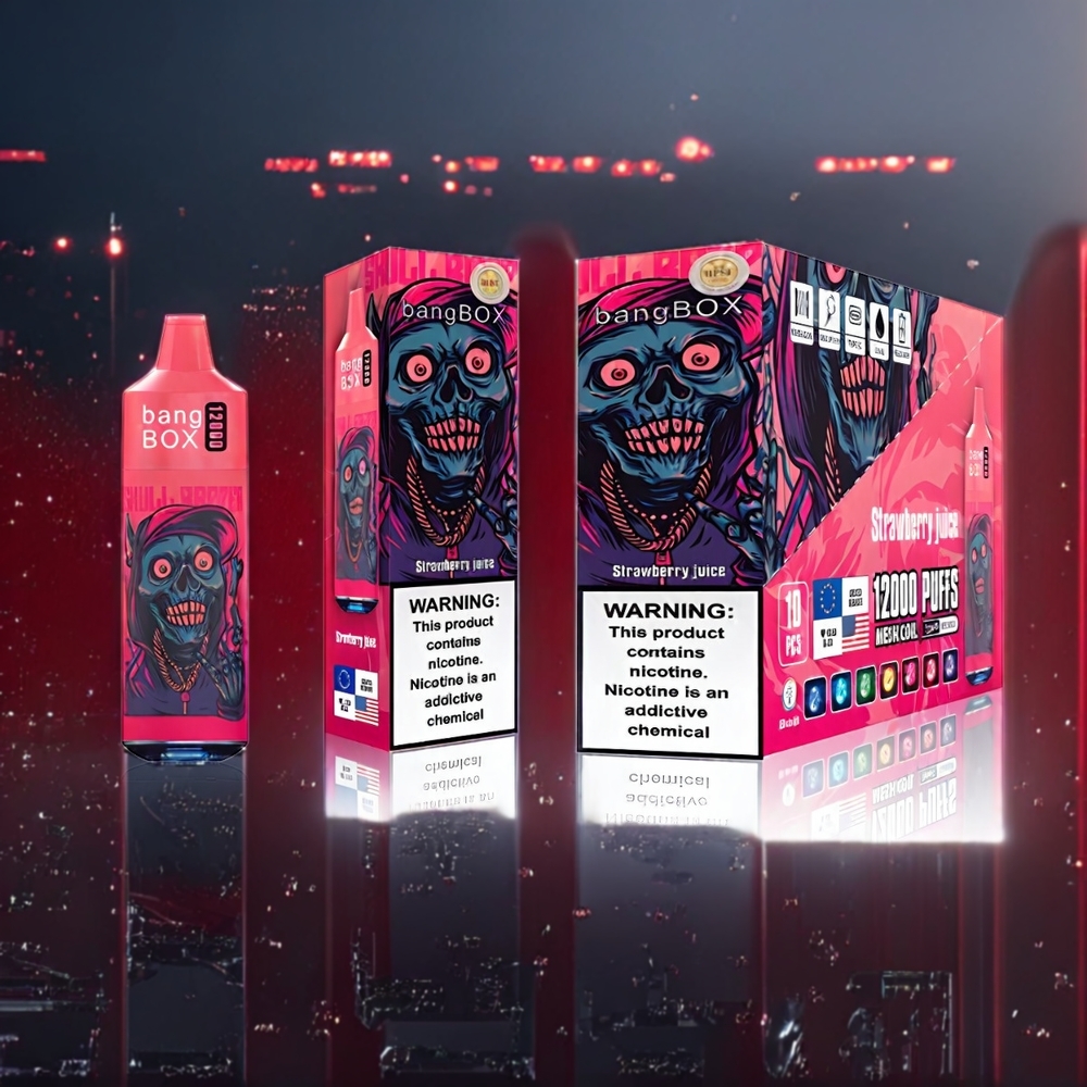 Bang Box 12000 Puffs Belgique Grossiste 23ML 650mAh Jus de Fraise
