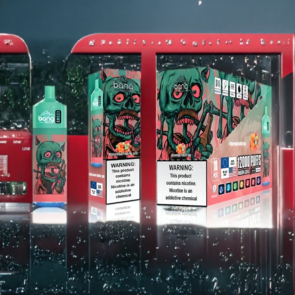 Bang Box 12000 Puffs Belgique Grossiste E-Liquide 23ML PC - Chewing-Gum Pastèque / TYPE-C