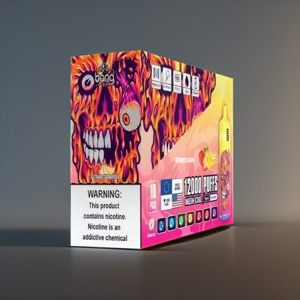 Bang Box 12000 Puffs Belgique Grossiste Fraise Banane 23ML 5 PC