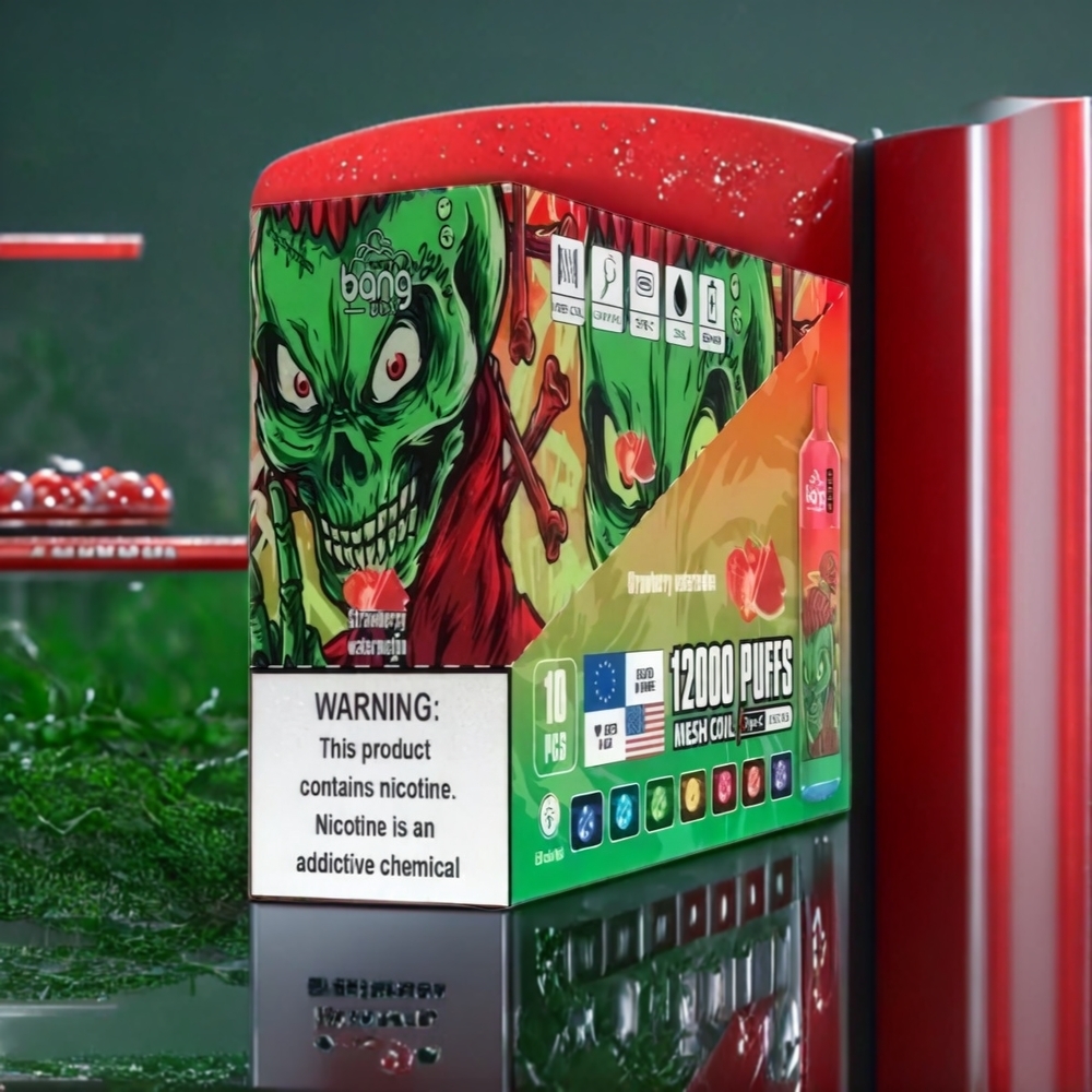 Bang Box 12000 Puffs Belgique Grossiste Fraise Pastèque USB TYPE-C 5V 1A
