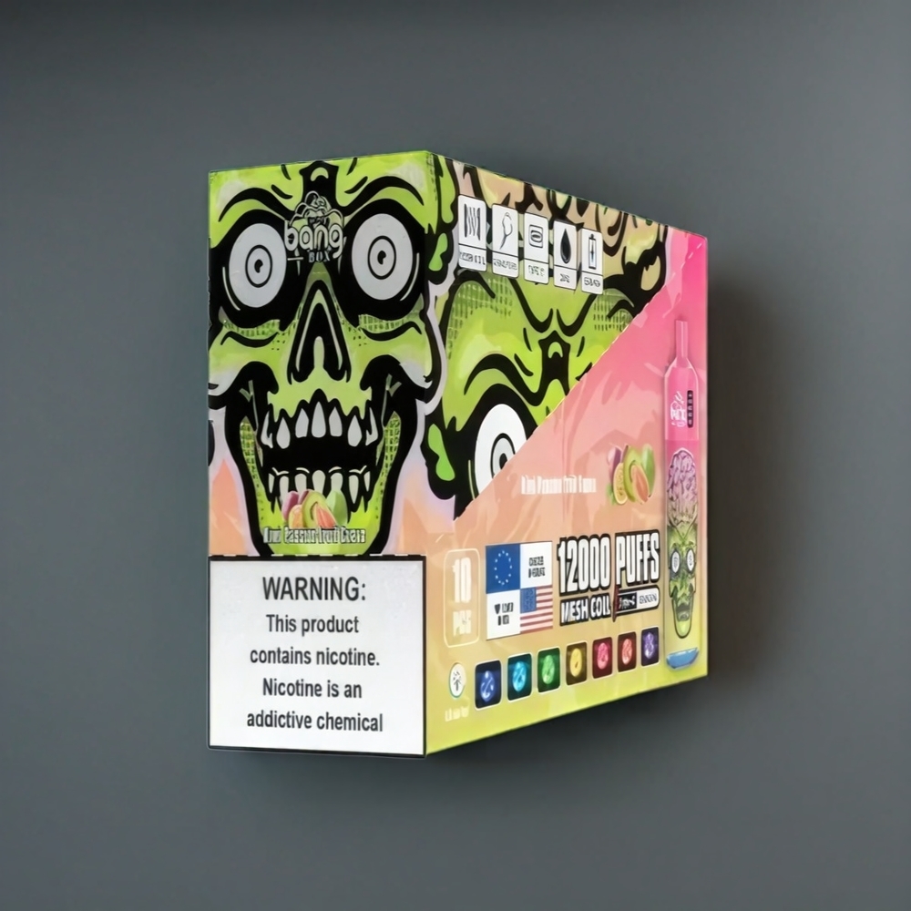 Bang Box 12000 Puffs Belgique Grossiste Kiwi Fruit de la Passion Goyave 23ML 5