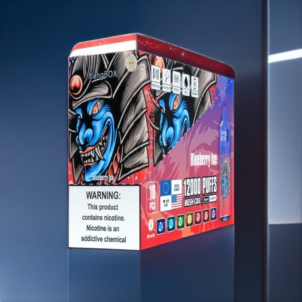 Bang Box 12000 Puffs Vape Myrtille Glacée Belgique Grossiste 23ML 5