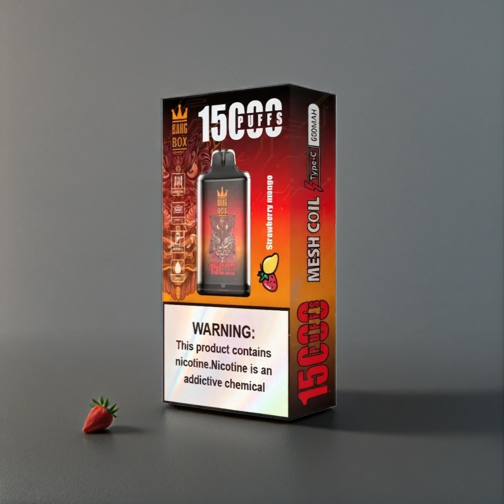 Bang Box 15000 Puffs Belgique Grossiste Fraise Mangue 23ml 5 Type-C