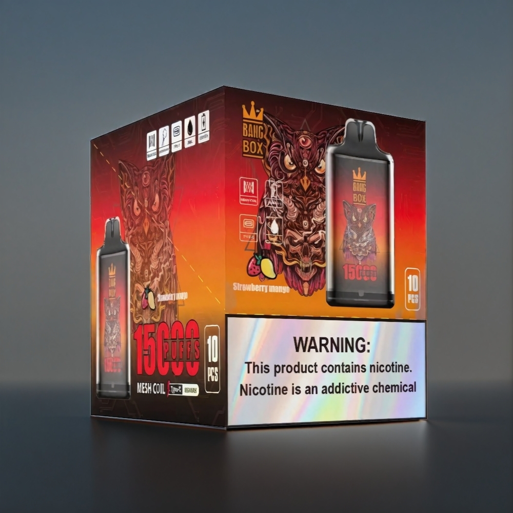 Bang Box 15000 Puffs Belgique Grossiste Fraise Mangue 23ml 5 Type-C
