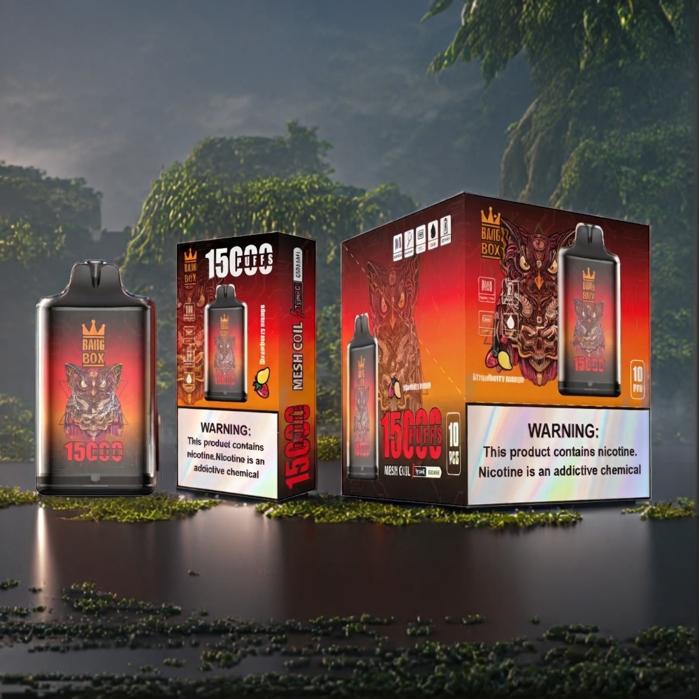 Bang Box 15000 Puffs Belgique Grossiste Fraise Mangue 23ml 5 Type-C