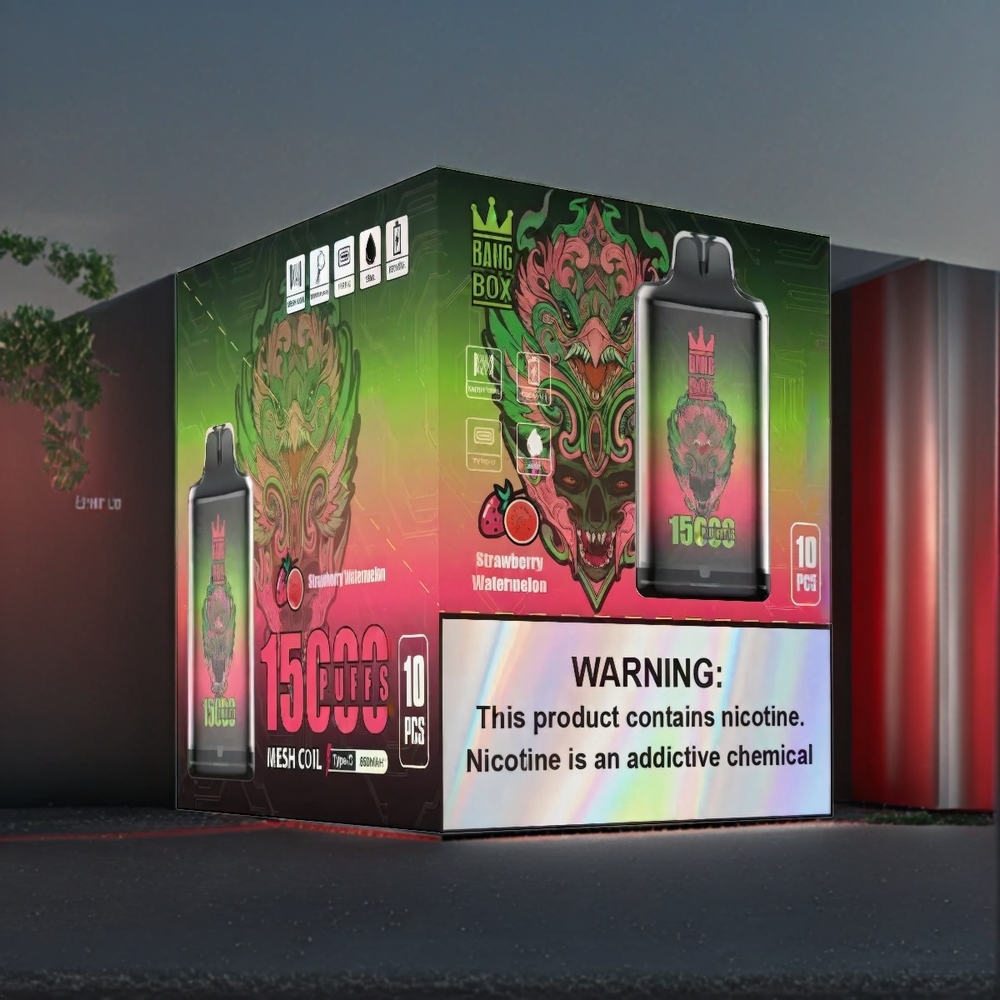 Bang Box 15000 Puffs Vape Fraise Pastèque Belgique Grossiste 23ml 5