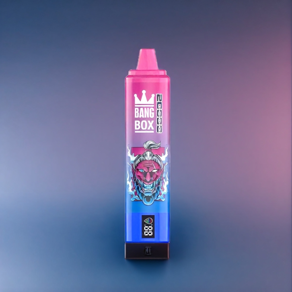 Bang Box 20000 Puffs Belgique Grossiste Blueberry Acidulé Framboise Glacée 0 Nicotine 850mAh Rechargeable
