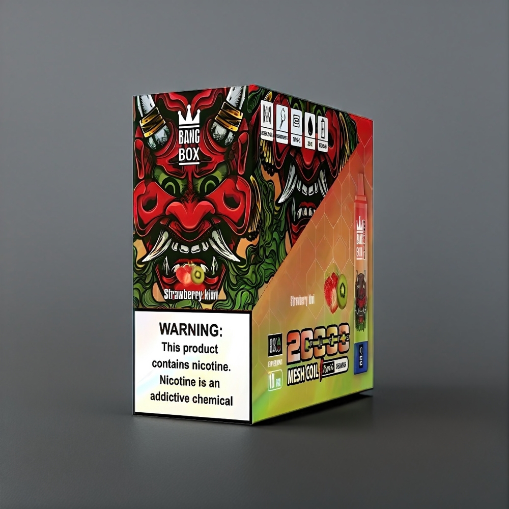 Bang Box 20000 Puffs Belgique Grossiste Fraise Kiwi 35ml 850mAh