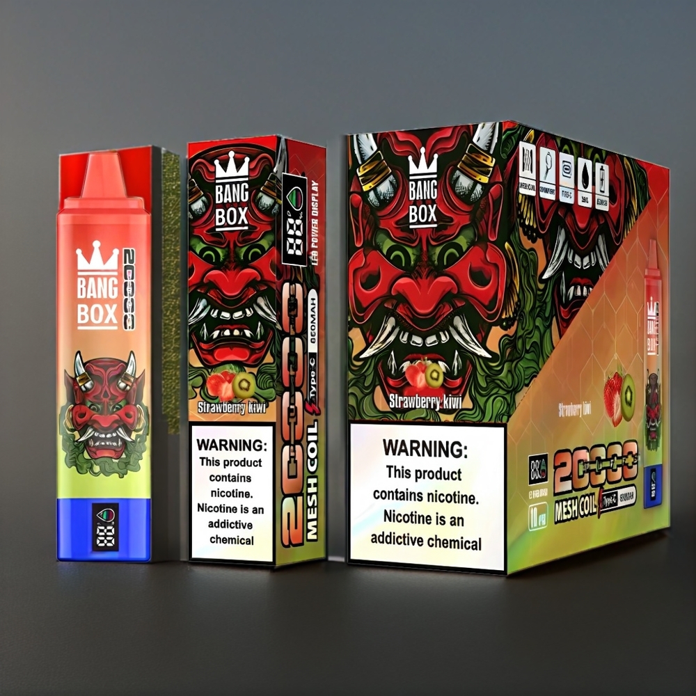 Bang Box 20000 Puffs Belgique Grossiste Fraise Kiwi 35ml 850mAh