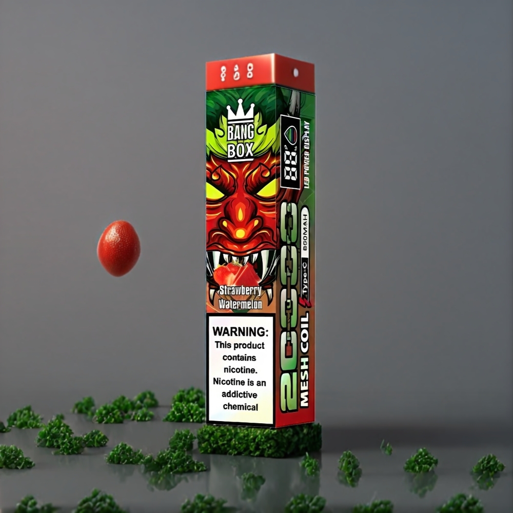 Bang Box 20000 Puffs Belgique Grossiste Fraise Pastèque 35ml E-Liquide 850mAh Rechargeable