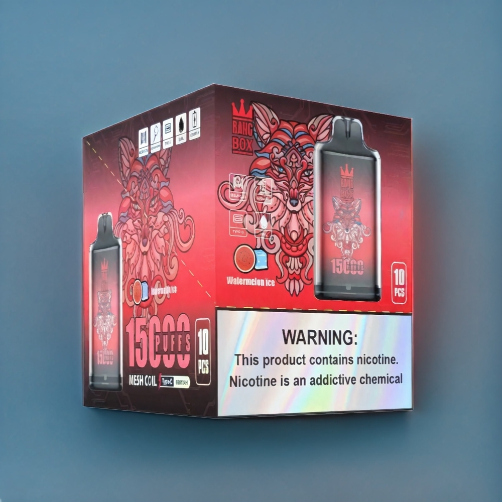 Belgique Grossiste Bang Box 15000 Puffs Vape Pastèque Glace 23ml 5 E-Liquide