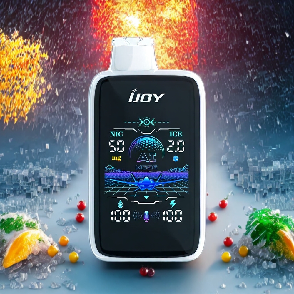 Blanc Gomme Glacée IJOY Uranus Mate 40000 Puffs Belgique Grossiste ICE CONTROL TYPE-C