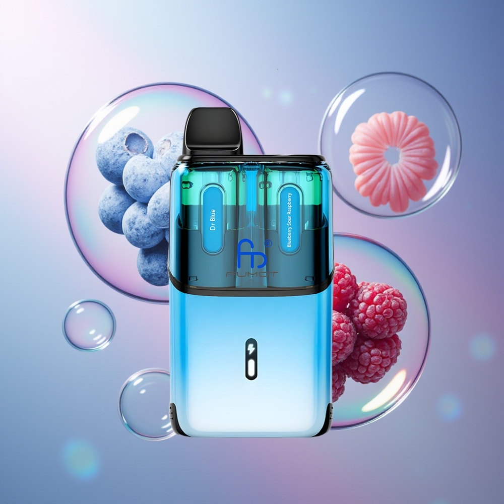 Bleu  Myrtille Framboise Acidulée Fumot Ultra T32000 32000 Puffs Belgique Grossiste 800mAh