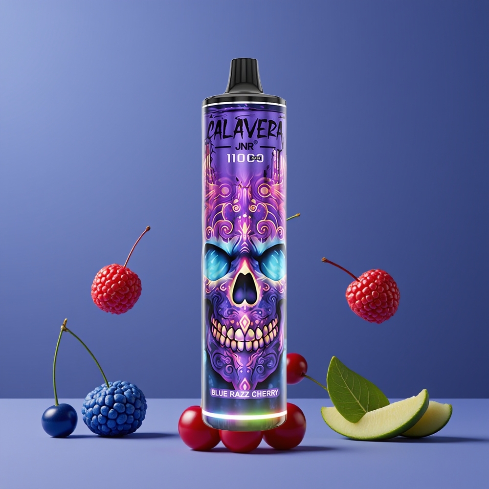 Bleu Framboise Cerise JNR Calavera 11000 Puffs 21ml Belgique Grossiste Type-C 850 mAh