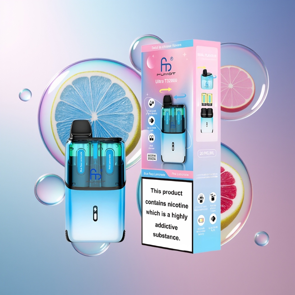 Bleu Framboise Citronnée  Rose Citronnée Fumot Ultra T32000 32000 Puffs Belgique Grossiste 24ml 800mAh