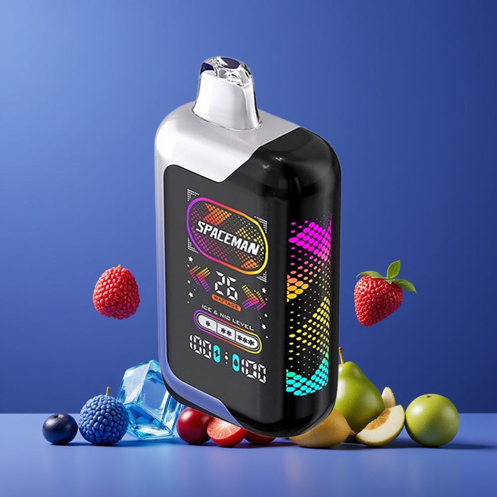 Bleu Framboise Glace SPACEMAN SP40000 2X20ml Belgique Grossiste 1000mAh 50mg