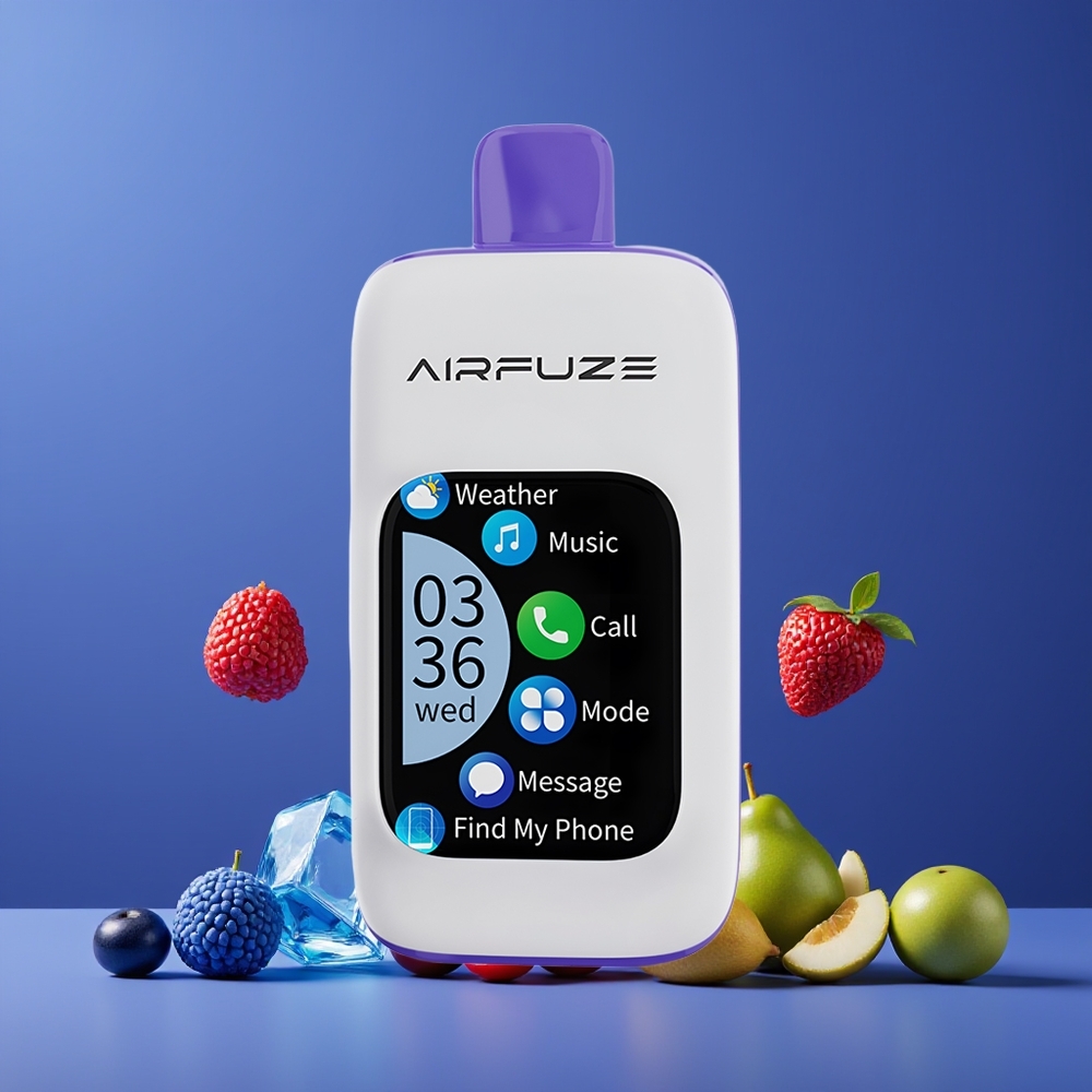 Bleu Framboise Glacée AirFuze Smart 30000 Puffs Belgique Grossiste 5 900mAh