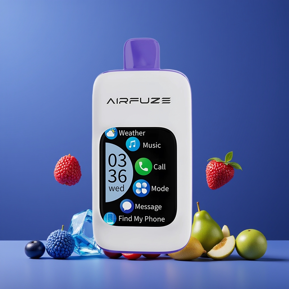 Bleu Framboise Glacée AirFuze Smart Pro 40000 Puffs 900mAh Rechargeable Belgique Grossiste