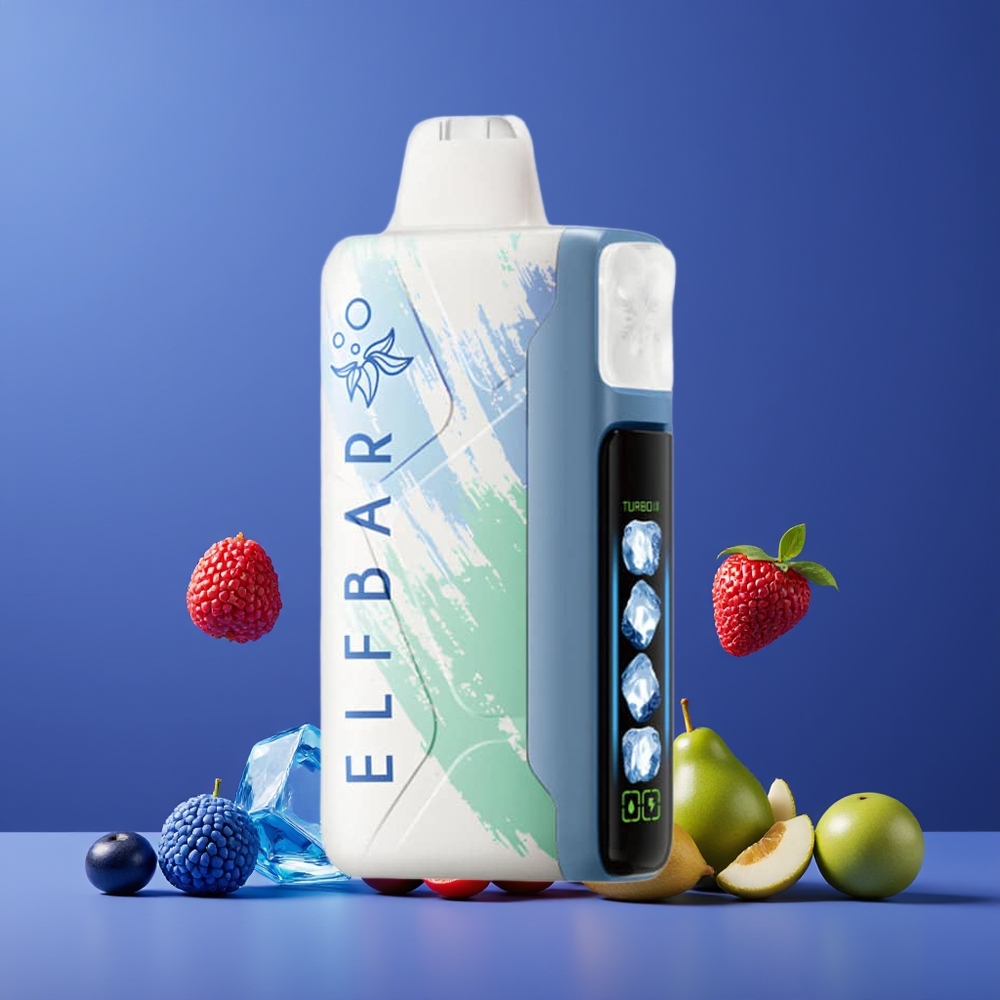 Bleu Framboise Glacée ELF BAR Ice King 40000 Puffs Belgique Grossiste 20ml 5 Nicotine