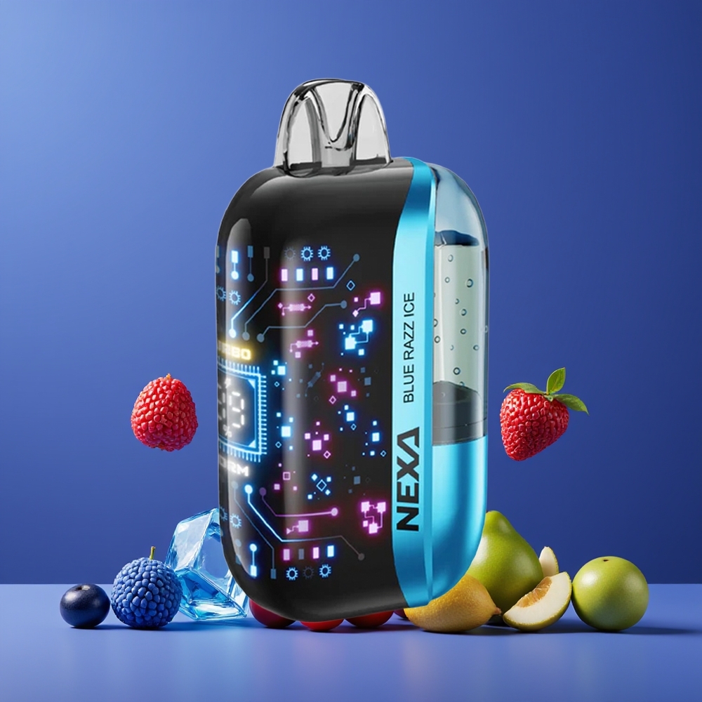 Bleu Framboise Glacée NEXA Ultra 50000 Puffs Belgique Grossiste 20ml 800mAh