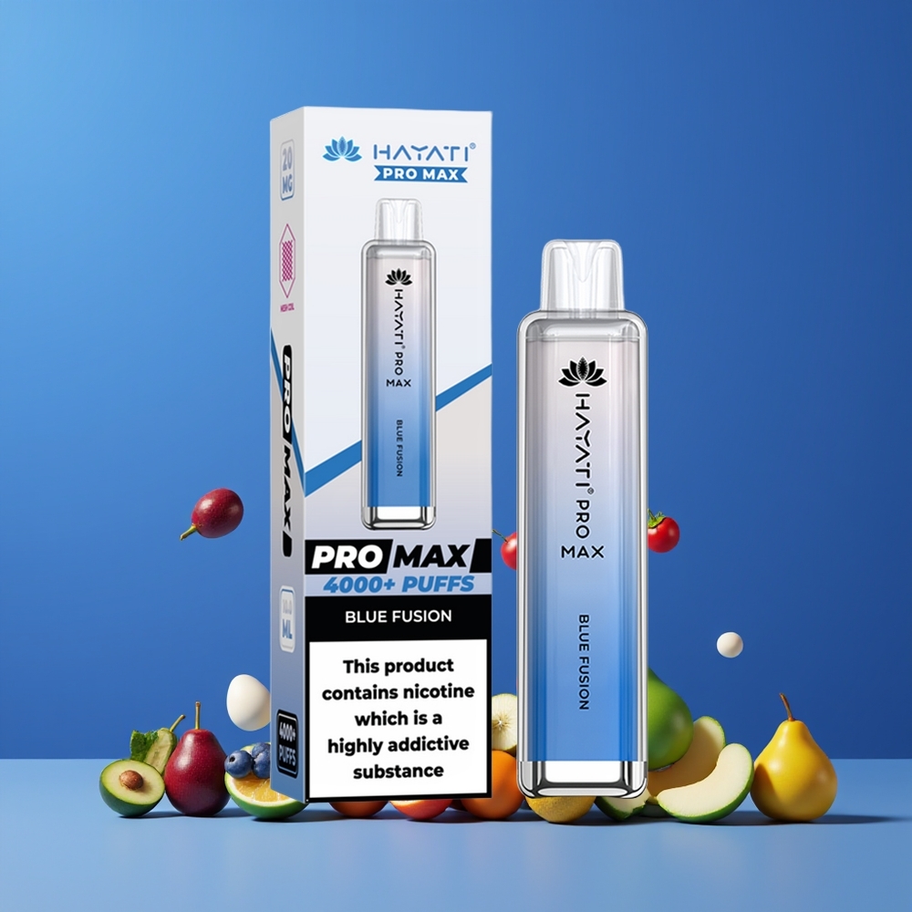 Bleu Fusion Hayati Pro Max 4000 Puffs Belgique Grossiste 5 Nicotine 1400mAh