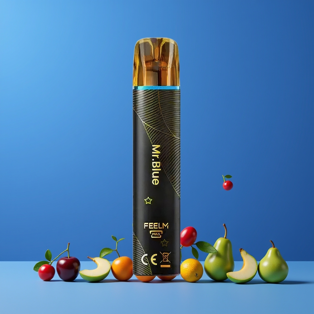 Bleu Mr JNR BlackGolden 800 Puffs 550mAh Belgique Grossiste Disposable Vape