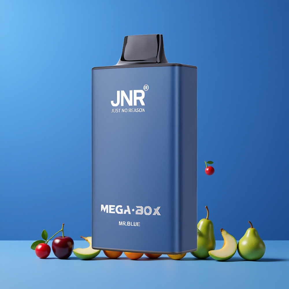 Bleu Mr JNR Mega Box 25000 Puffs 30ml Belgique Grossiste Dual Mesh Coil